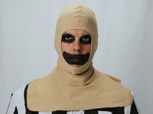 flesh color horror hood