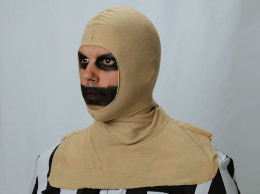 flesh color spandex hood