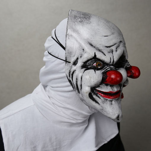 white color horror hood