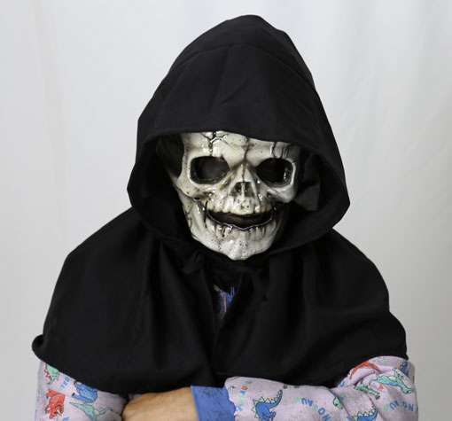 monster cowl with lil mikey mask