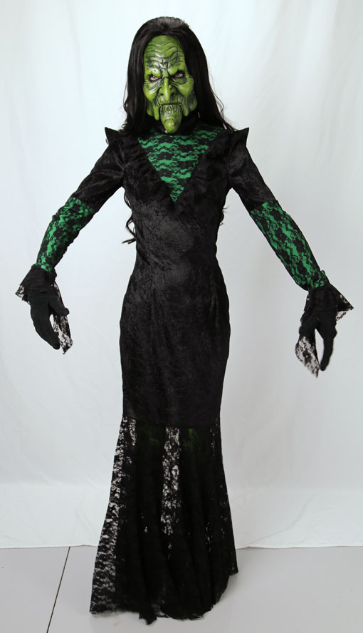 witch velvet and lace dress
