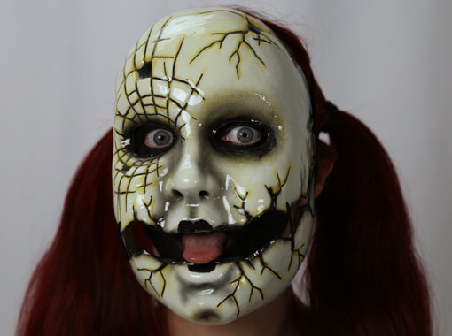 creepy porcelain doll mask