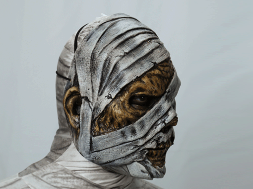 scary mummy halloween mask with movable jaw
