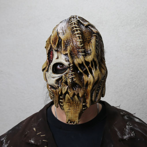 scarecrow mask with exposed skull