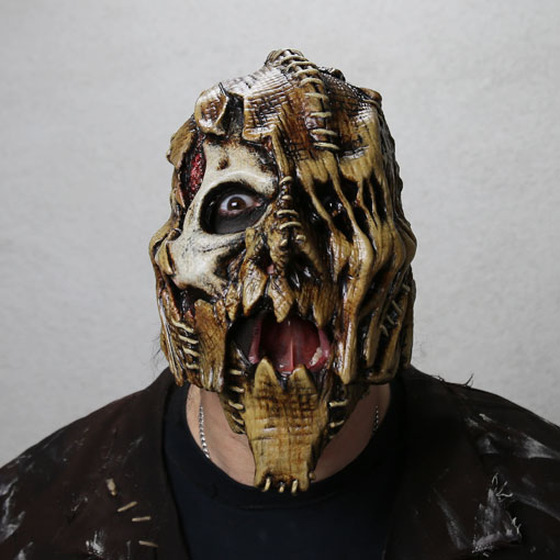 scarecrow mask with exposed skull