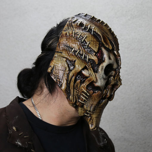 scarecrow mask with exposed skull