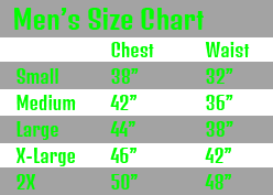 mens size chart